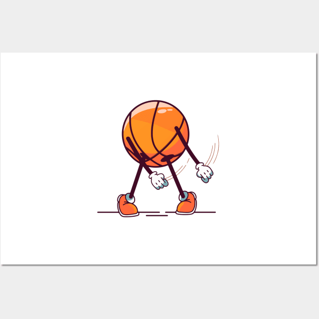 Dabbing Basketball Wall Art by timegraf